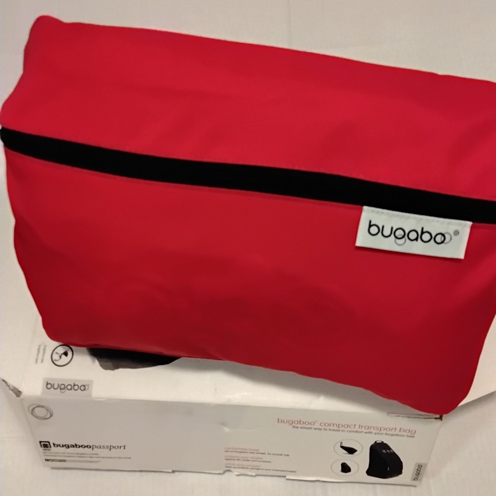 Bugaboo Compact Transport Bag 80562TB03 Black Red Bugaboo Travel Stroller Bag